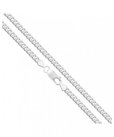 Solid 925 Sterling Silver Curb Chain Necklace, Sizes 2.2mm - 9.5mm 24in, 7.0mm Curb Chain $40.70 Necklaces