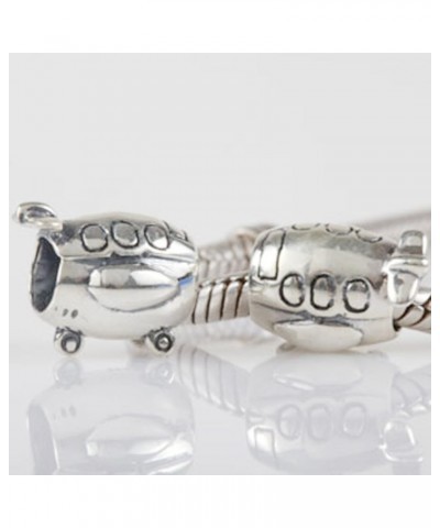 Airplane Charms 925 Sterling Silver Travel Flight Beads for Bracelet C $10.06 Bracelets