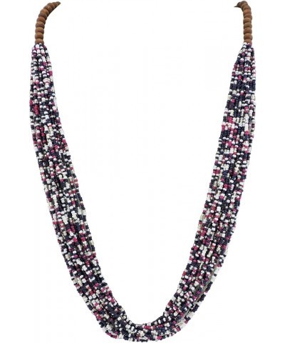 Long Multiple Row Handmade Beaded Statement Necklace with Gift Box (NK-10407) astral aura $12.41 Jewelry Sets