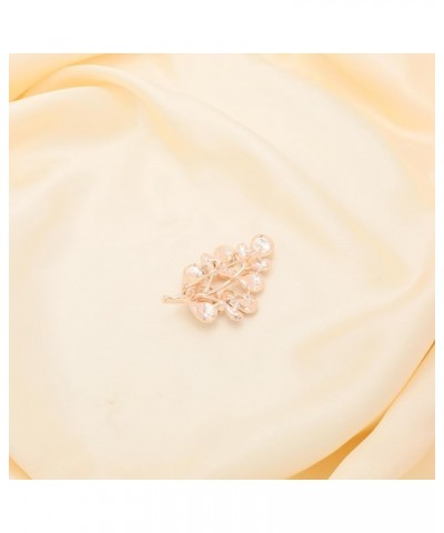 Rhinestone Leaf Brooch for Women Crystal Flower Leaf Brooches Pin Wedding Jewelry Gifts Colorful $8.09 Brooches & Pins