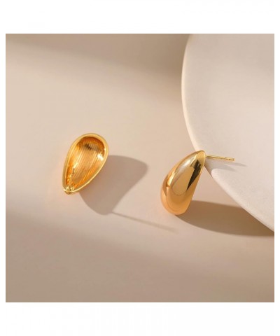 Gold Earring Set for Women Gold Hoop Earrings Chunky Hoop Earrings Gold Teardrop Earrings Jewelry Gift for Teen Girls P1 $6.4...