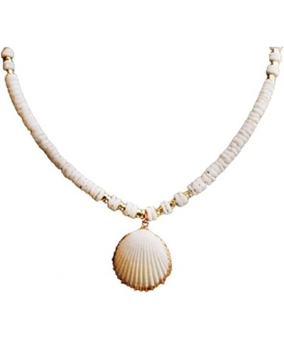 Natural Shell Pendant Necklace Bohemian Summer Beach Charm Seashell Necklace for Women Girl 1 $4.18 Necklaces