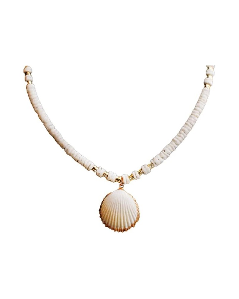 Natural Shell Pendant Necklace Bohemian Summer Beach Charm Seashell Necklace for Women Girl 1 $4.18 Necklaces