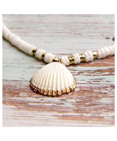 Natural Shell Pendant Necklace Bohemian Summer Beach Charm Seashell Necklace for Women Girl 1 $4.18 Necklaces