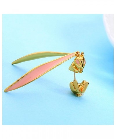 3D Long Hare Rabbit Earrings Bohemian Fairytale Wonderland Fake Ear Taper Plug Earrings For Women Girls gold $6.62 Earrings