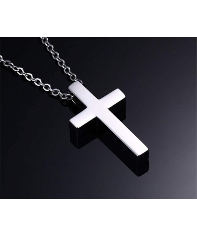 WWJD HWLF Cross Necklace Medium Cross Pendant What Would Jesus Do Hand Prayer Necklaces Stainless Steel Christian Crucifix Ca...