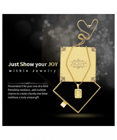 Easter Gifts - Gold Initial Necklaces for Women Men Gold Letter Necklaces 26 Capital A-Z Letter Pendant Necklaces for Women S...