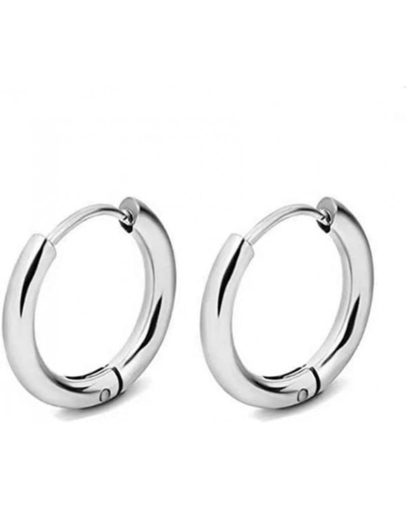 Aurora Gold Hoop Earrings Trendy Women's Sterling Silver Circle Stud Jewelry -Graduation Gift for mother silver circle $11.33...