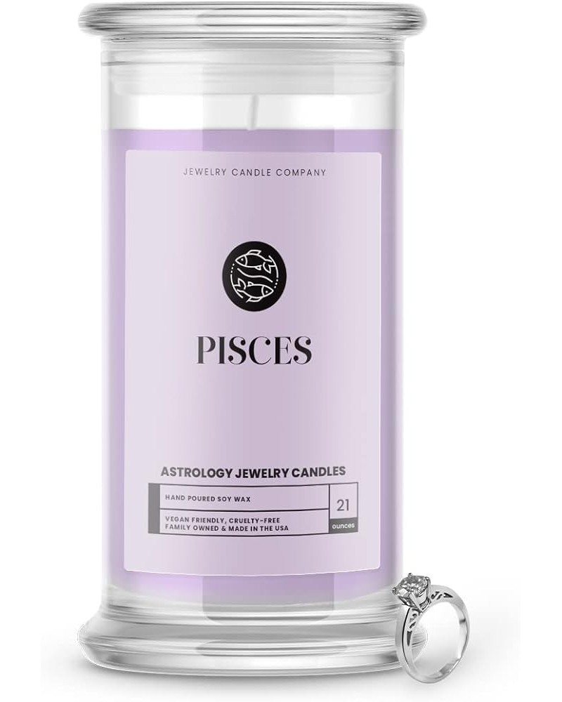 21oz Huge Pisces Jewelry Candles - Viral TikTok Astrology Gifts | Unique Surprise Candles | Award Winning Scents | All Natura...