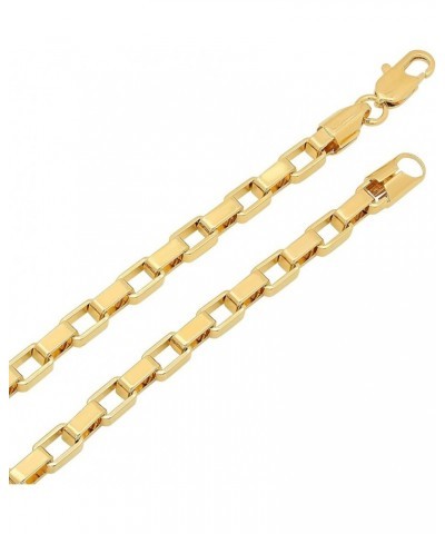 5mm 14k Yellow Gold Plated Square Box Chain Necklace 18.0 Inches $24.38 Necklaces