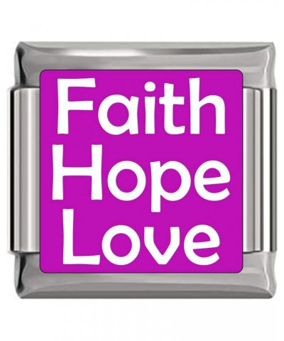 Faith Hope Love Italian Charm $8.48 Bracelets