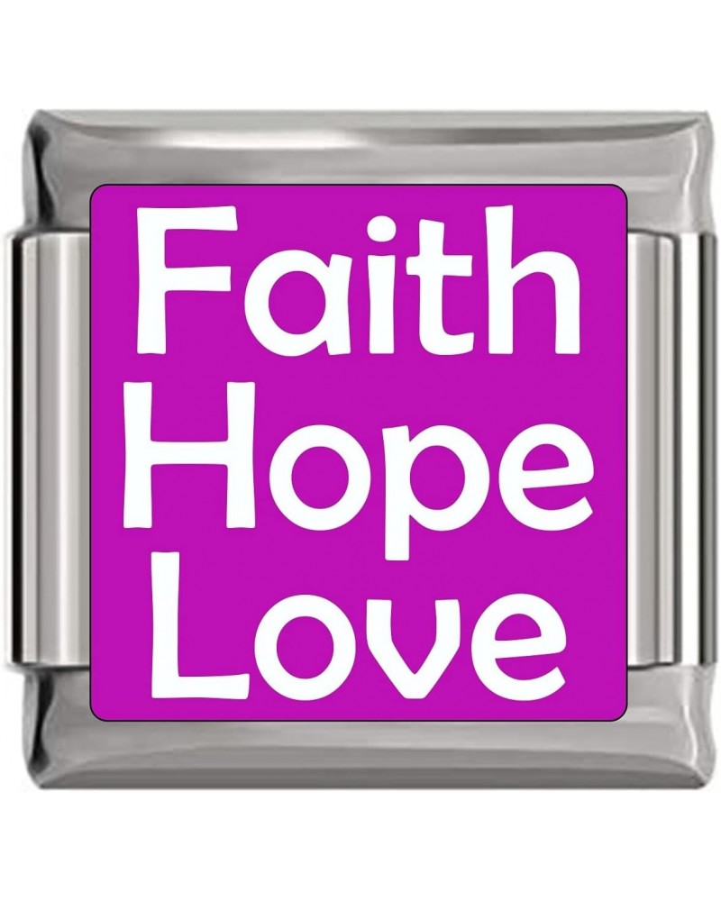 Faith Hope Love Italian Charm $8.48 Bracelets