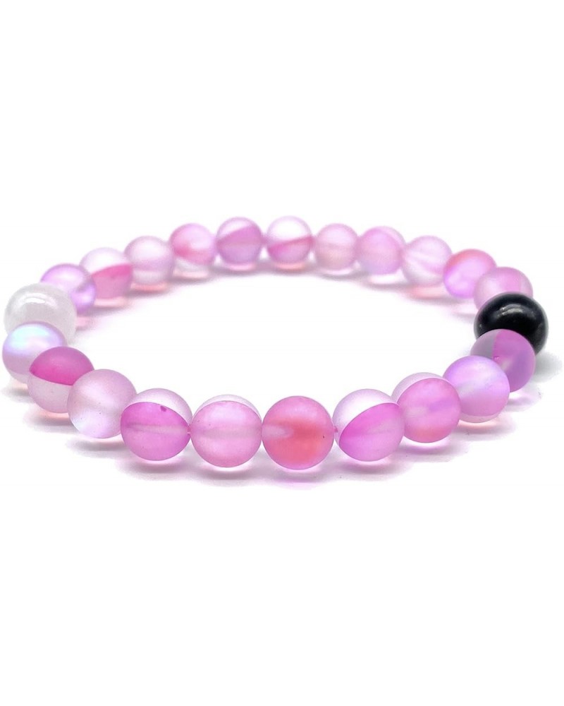 Parent- Bracelet 8mm (1 Bracelet) Pink Mystic Aura Quartz $9.35 Bracelets