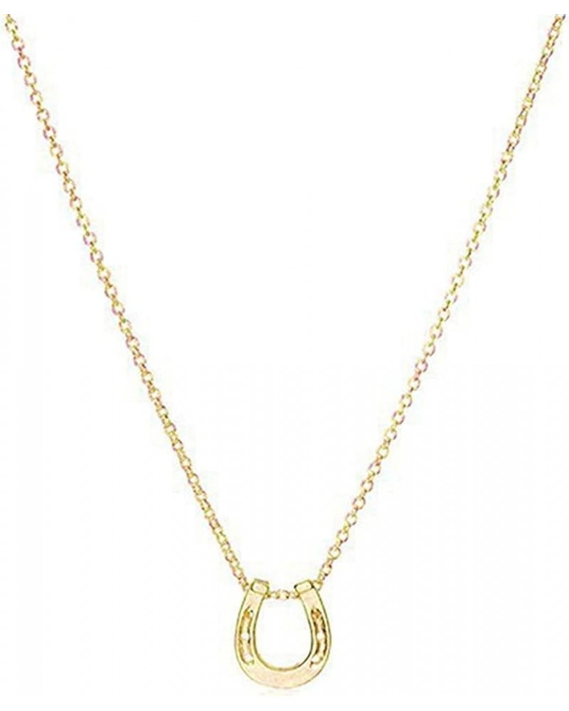 Good Luck Chain Necklace Collarbone Short Clavicle Chain with Message Card Gift Card Calla lily Golden $3.73 Necklaces