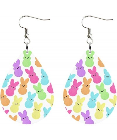 Acrylic Easter Bunny Earrings Colorful Easter Earrings Funny Bunny Earrings for Women G $4.50 Earrings