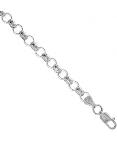 Sterling Silver Italian Rolo Chain Necklace 6mm Thick Nickel Free sizes 7-30 inch 20.0 Inches $41.96 Necklaces