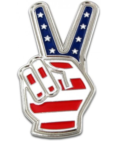 American Flag Lapel Pin 10 Pack Fingers Peace Sign $19.68 Brooches & Pins