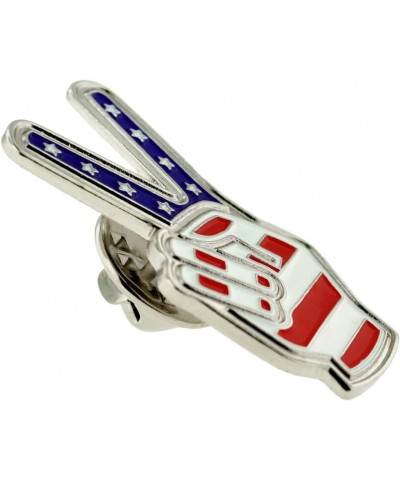 American Flag Lapel Pin 10 Pack Fingers Peace Sign $19.68 Brooches & Pins