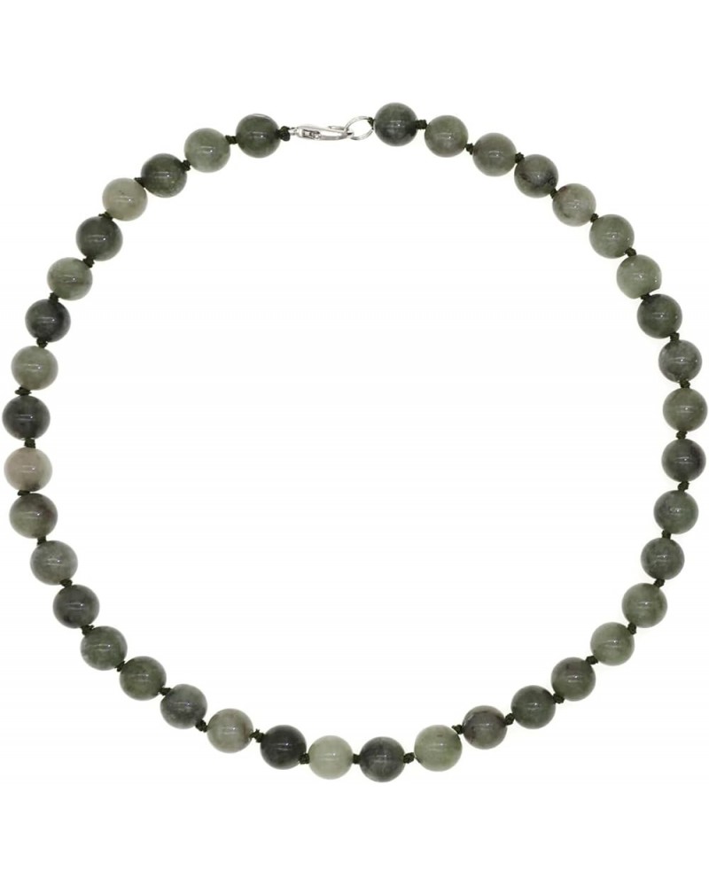 Semi Precious Natural Stone Beaded Choker Necklace for Women Amazonite Turquoise Gemstone Pearl Strand Necklace Grey $8.09 Ne...