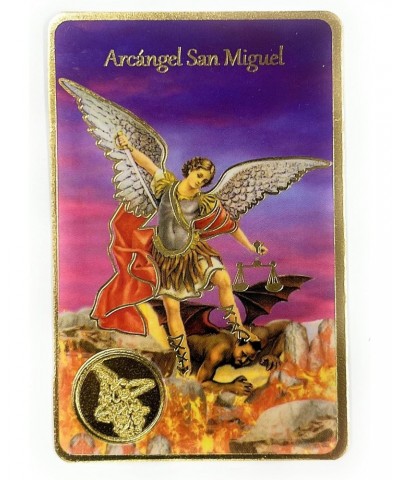 Arcangel San Miguel | Oracion a San Miguel Arcangel | Prayer Card For The Prayer to Saint Michael the Archangel in Spanish $8...