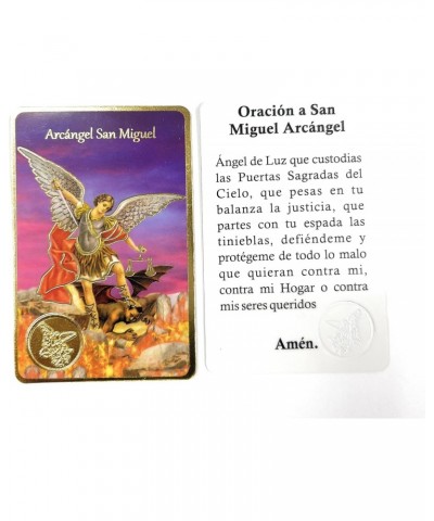 Arcangel San Miguel | Oracion a San Miguel Arcangel | Prayer Card For The Prayer to Saint Michael the Archangel in Spanish $8...