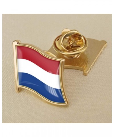 1pc Flag Brooch Metal Pin Badge Brooch Netherlands Flags Lapel Pin Badge Hollanders Flag National Emblem Dutch Flag Brooch $6...