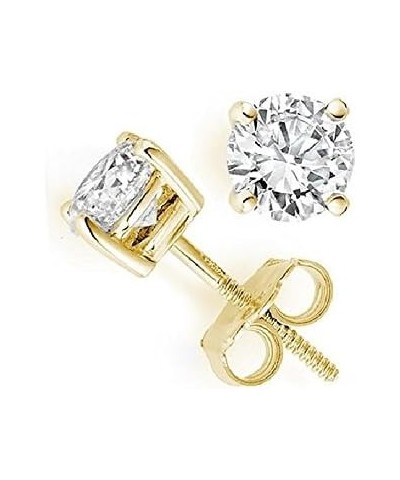 Round Diamond stud (IGI Certified 0.70 ct & up) Plus Quality ScrewBack 14K from 0.04ct - 2.00ct Yellow Gold 0.5 carats $30.73...