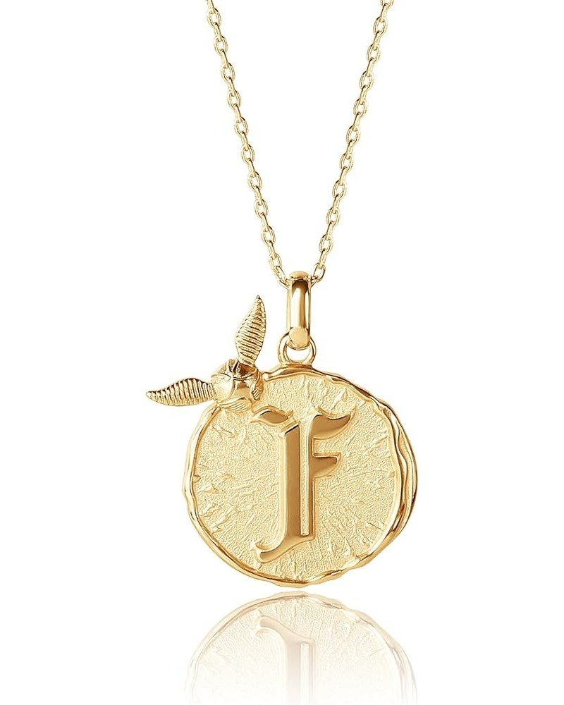 Wizarding World Golden Snitch Initial Pendant Necklace, Flash Plated, 18", Choose Letter Yellow F $22.55 Necklaces