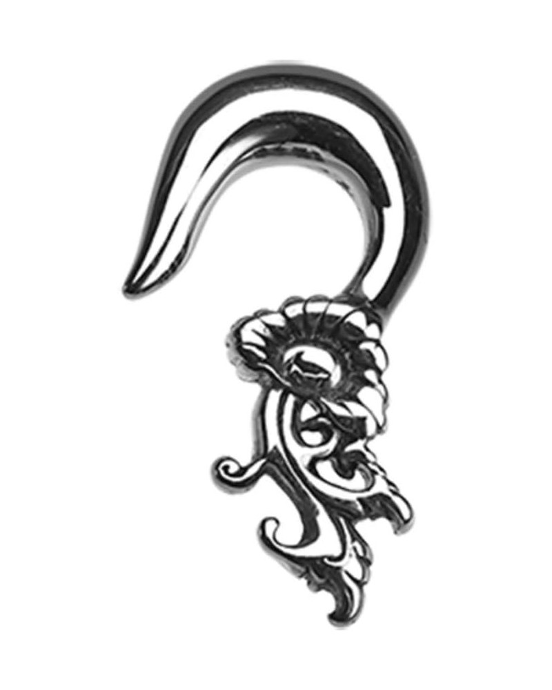 Japanese Flower Hook Steel Ear Gauge Hanging WildKlass Taper 10 GA (2.4mm) $9.43 Body Jewelry