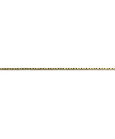 10k Gold Box Chain Necklace Jewelry Gifts for Women in White Gold Yellow Gold Choice of Lengths 16 18 20 24 14 22 30 and Vari...