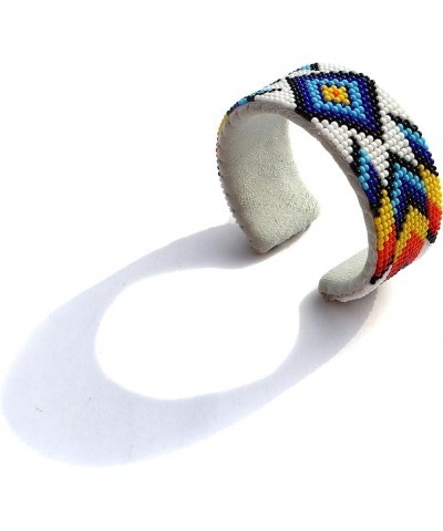 Beaded Hatband With Cuff Bracelet Native American Style Southwestern Cowboy Rode Handmade Head/Hat Band Collection White $21....