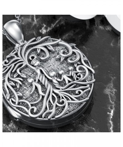 Mother and 1 Children/2 Children/3 Children/4 Children/5 Children Tree of Life Locket Necklace,Sterling Silver Family Tree Ph...