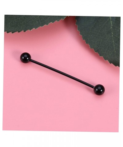 for Extra Bar Forward Bone Earring Studs Cartilage Stainless Long Red Barbell Jewelry Allergy Steel Industrial Earrings Pierc...