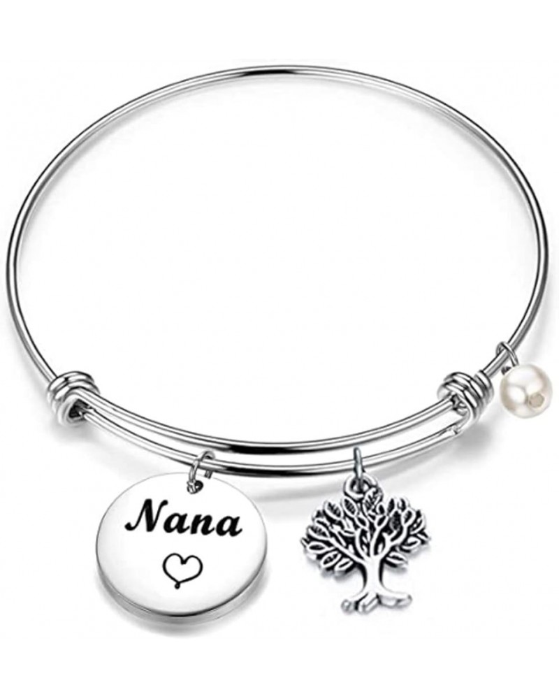 Nana Bracelet Grandma Nana Charm Expandable Wire Bangle Nana Jewelry Grandmother Gift for Family Nana bracelet 02 $10.04 Brac...