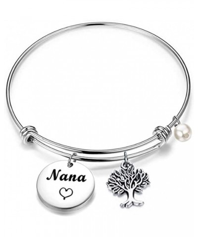 Nana Bracelet Grandma Nana Charm Expandable Wire Bangle Nana Jewelry Grandmother Gift for Family Nana bracelet 02 $10.04 Brac...