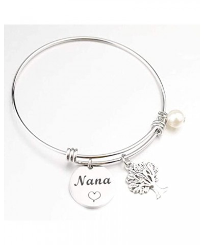 Nana Bracelet Grandma Nana Charm Expandable Wire Bangle Nana Jewelry Grandmother Gift for Family Nana bracelet 02 $10.04 Brac...