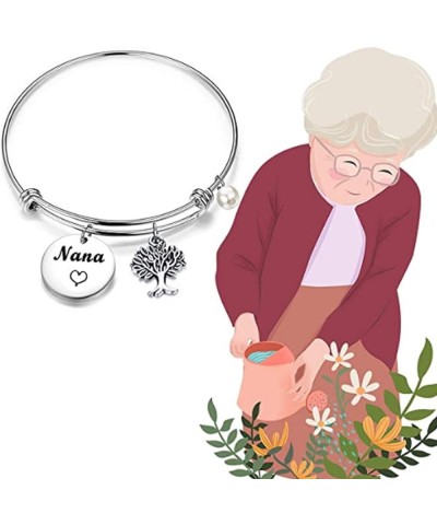 Nana Bracelet Grandma Nana Charm Expandable Wire Bangle Nana Jewelry Grandmother Gift for Family Nana bracelet 02 $10.04 Brac...