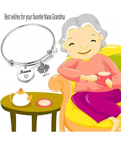 Nana Bracelet Grandma Nana Charm Expandable Wire Bangle Nana Jewelry Grandmother Gift for Family Nana bracelet 02 $10.04 Brac...