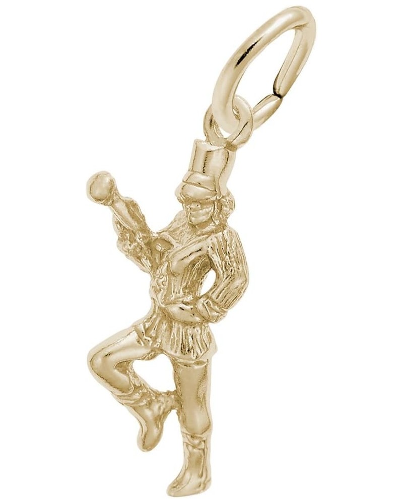 Majorette Charm, Charms for Bracelets and Necklaces yellow gold plated silver $98.00 Bracelets