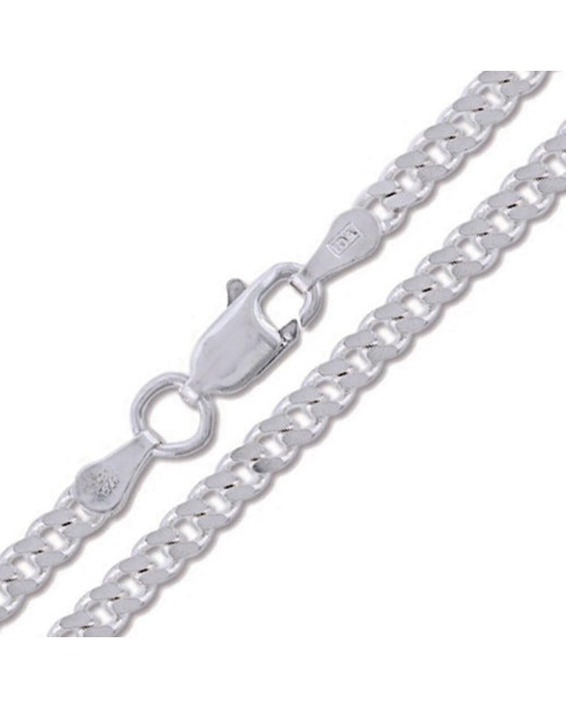 Curb 080-3MM .925 Sterling Silver Italian Link Chain 9.0 Inches $9.89 Necklaces