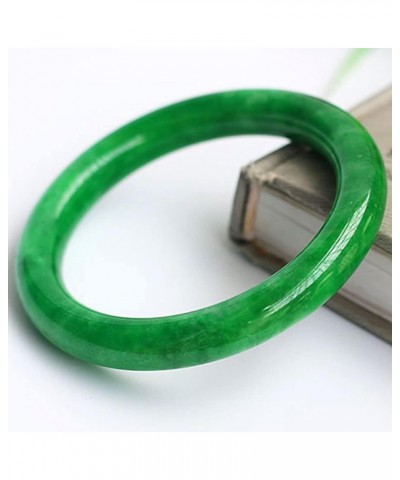 Burmese Green Jade Bangle Bracelet for Women Emerald Jadeite Bangle Gift for Mother (Color : 10mm, Size : 62mm) 64mm 10mm $49...