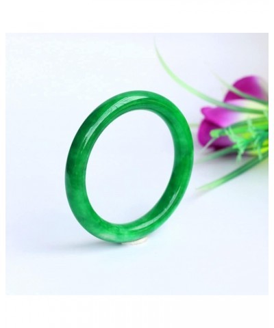 Burmese Green Jade Bangle Bracelet for Women Emerald Jadeite Bangle Gift for Mother (Color : 10mm, Size : 62mm) 64mm 10mm $49...