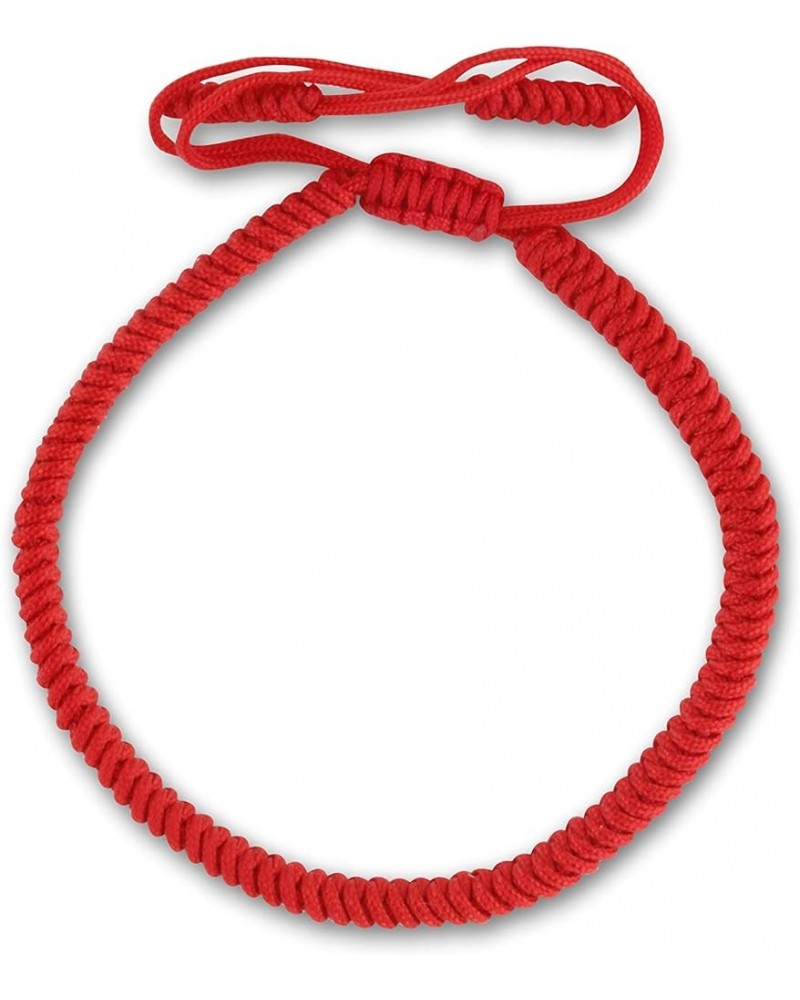 One Tibetan Monk Lucky Minimal Rope Buddhist Handmade Knot Bracelet RED $10.43 Bracelets