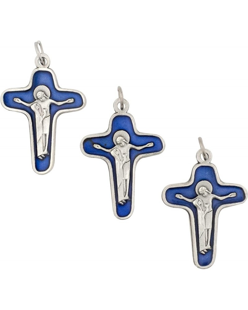 Three Pack of Crucifix Pendants | Add to DIY Rosary or Religious Jewelry | Great Catholic Gift for First Holy Communion or Co...