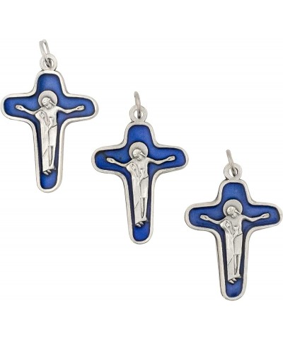 Three Pack of Crucifix Pendants | Add to DIY Rosary or Religious Jewelry | Great Catholic Gift for First Holy Communion or Co...