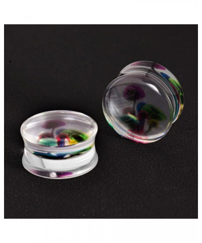 2 PCS Resin Acrylic Transparent Screw Tunnels Ear Expander Stretcher Piercing Ear Gauges 16mm PO-D3189 $9.12 Body Jewelry