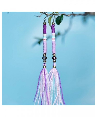 Glitter Spacer Bead Stackable Tassels Earrings Mixed $10.56 Earrings