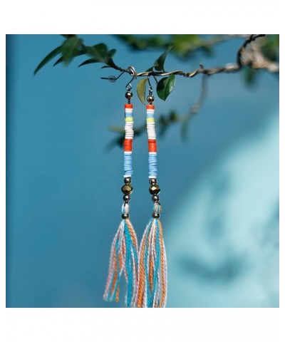 Glitter Spacer Bead Stackable Tassels Earrings Mixed $10.56 Earrings