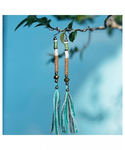 Glitter Spacer Bead Stackable Tassels Earrings Mixed $10.56 Earrings