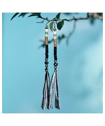 Glitter Spacer Bead Stackable Tassels Earrings Mixed $10.56 Earrings